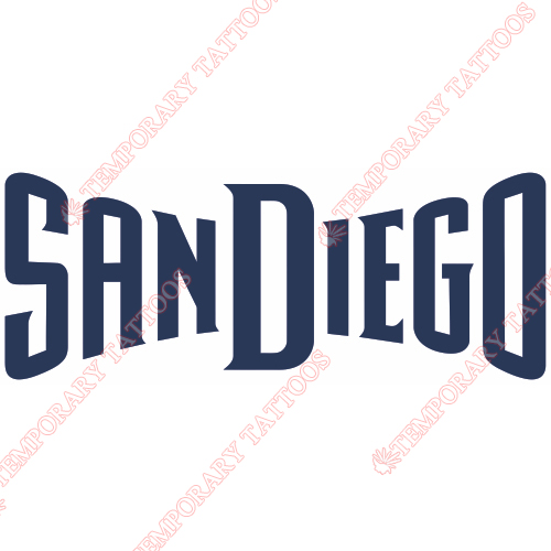 San Diego Padres Customize Temporary Tattoos Stickers NO.1871